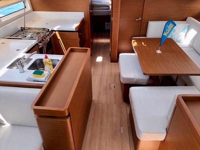 Galley of Ma Cherie, a Jeanneau Sun Odyssey 490 sailboat at Grad Šibenik, Croatia