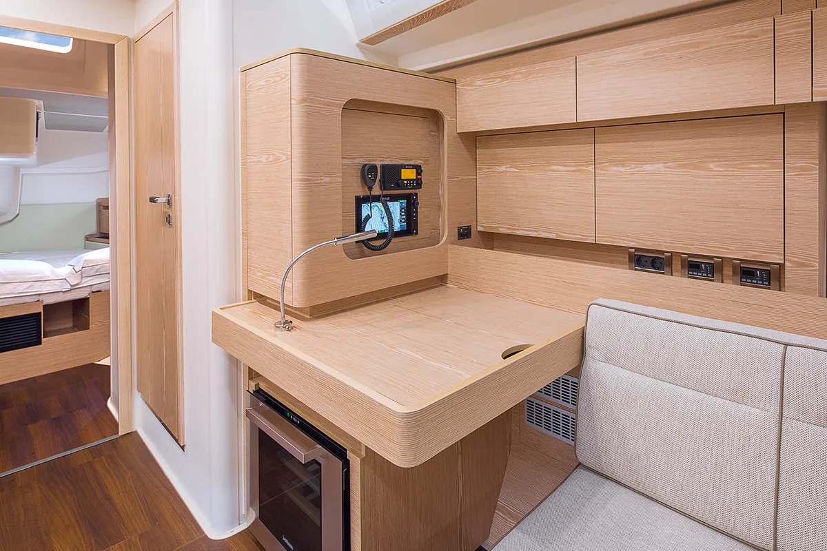 Salon of Citrus, a Hanse Yachts Hanse 588 sailboat at Seget Donji, Croatia