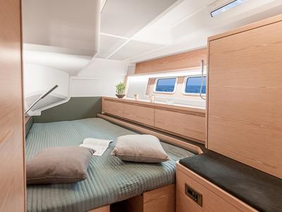 Cabin on Citrus, a Hanse Yachts Hanse 588 sailboat at Seget Donji, Croatia