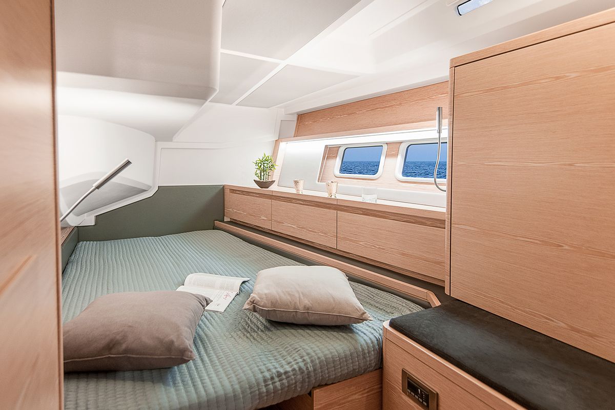Cabin on Citrus, a Hanse Yachts Hanse 588 sailboat at Seget Donji, Croatia