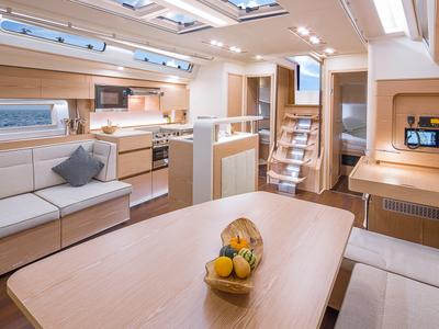 Salon of Citrus, a Hanse Yachts Hanse 588 sailboat at Seget Donji, Croatia