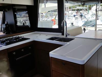 Galley of Sardinia , a Nautitech 46 Fly catamaran at Cagliari, Italy