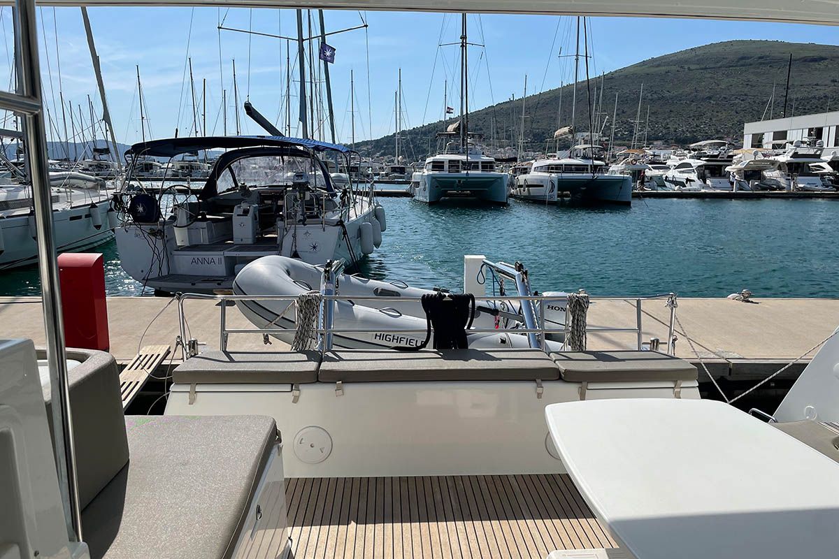 Mojito, a Lagoon 40 catamaran at Seget Donji, Croatia