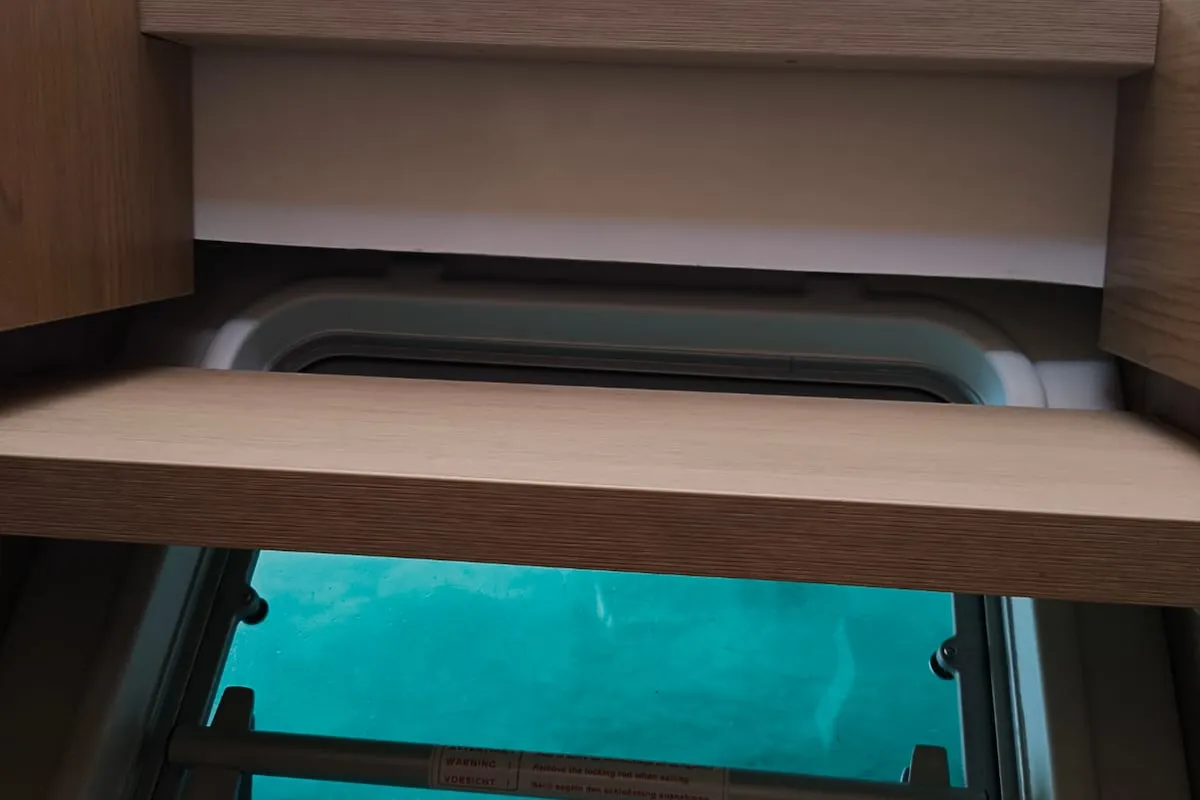 Cabin on Timeless, a Bali Catsmart catamaran at Municipal Unit of Ellomenos, Greece