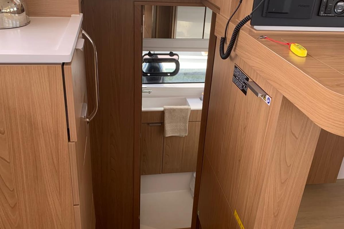 Head on Timeless, a Bali Catsmart catamaran at Municipal Unit of Ellomenos, Greece