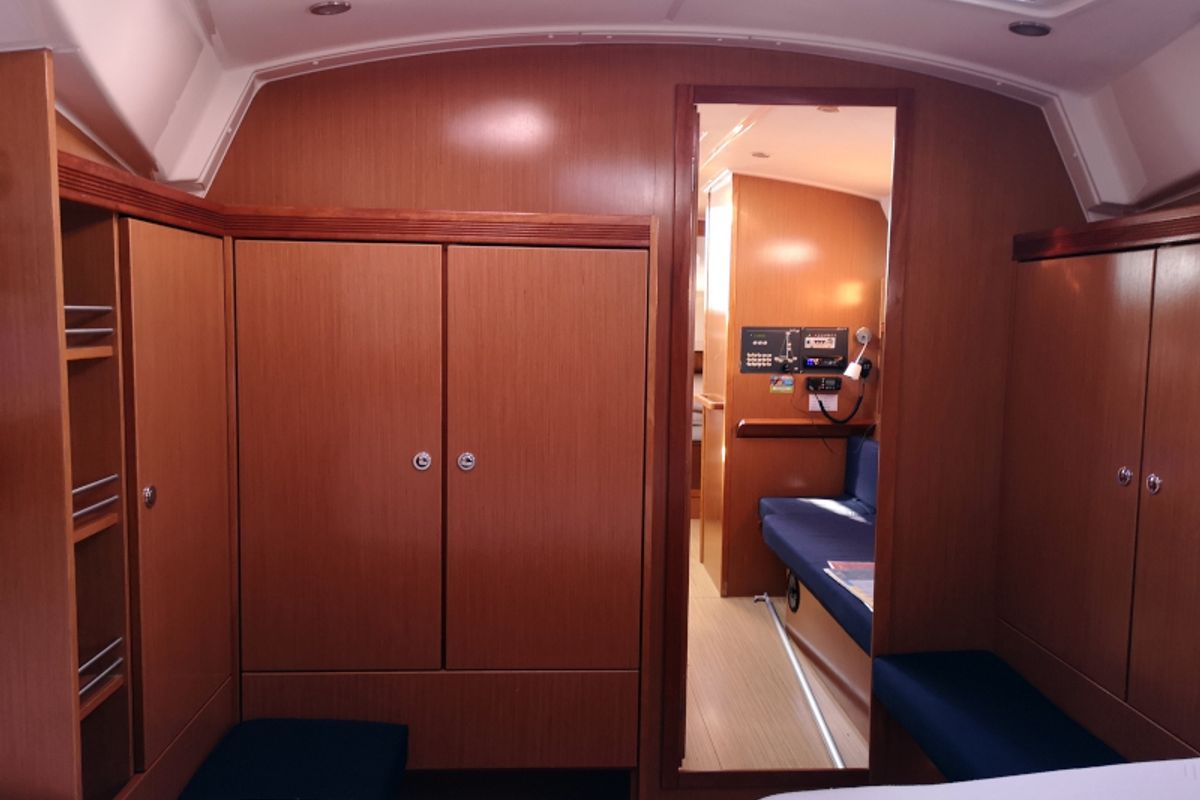 Salon of Tamra, a Bavaria 36 sailboat at Kraljevica, Croatia