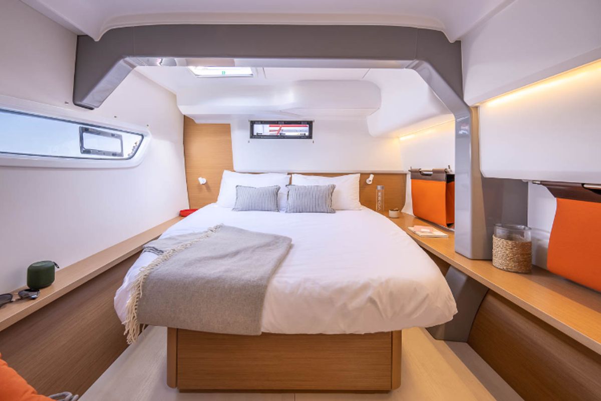 Cabin on Mon Bijou, a Excess 14 catamaran at Toulon, France