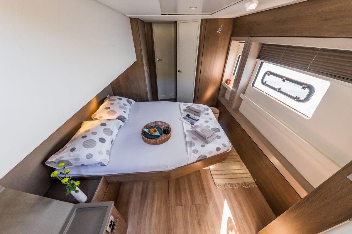 Cabin on Bon Vivant, a Bali 4.8 catamaran at Grad Kaštela, Croatia
