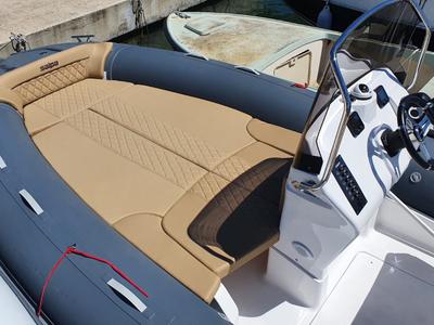Deck of Salpa, a Salpa Soleil 20 motorboat at Grad Vodice, Croatia