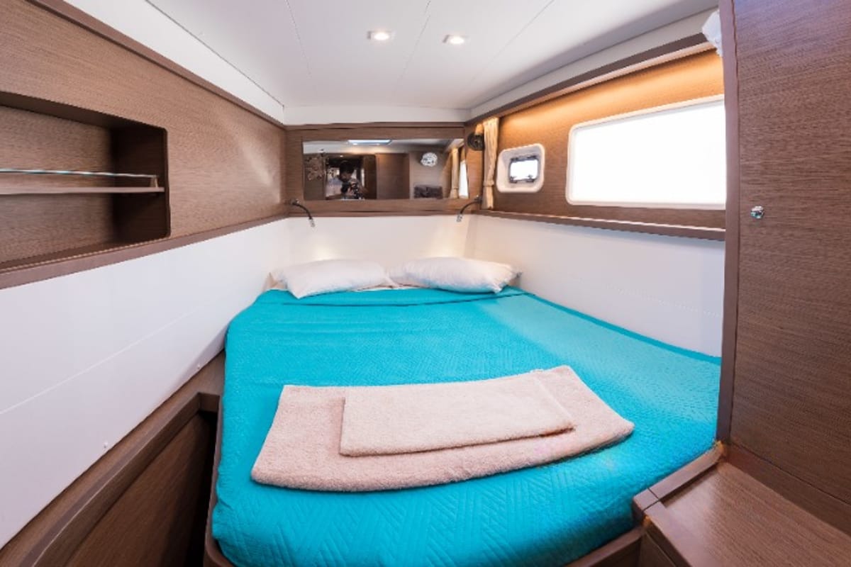 Cabin on Mary One, a Lagoon 450 F catamaran at Municipal Unit of Palairos, Greece