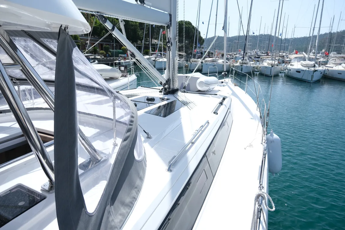 Daviana, a Bavaria Bavaria C46 sailboat at Fethiye, Turkey