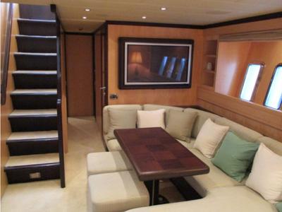 Salon of Gagagri, a Gulet Mangusta 72 yacht at Salerno, Italy
