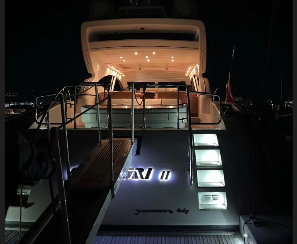 Exterior view of Gagagri, a Gulet Mangusta 72 yacht at Salerno, Italy