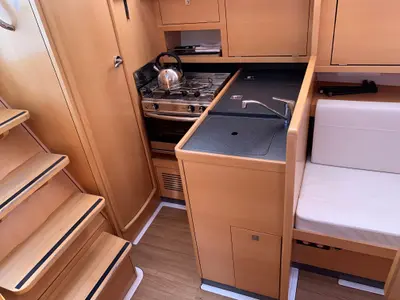 Galley of Amathea, a Jeanneau Sun Odyssey 319 sailboat at Volos Municipality, Greece