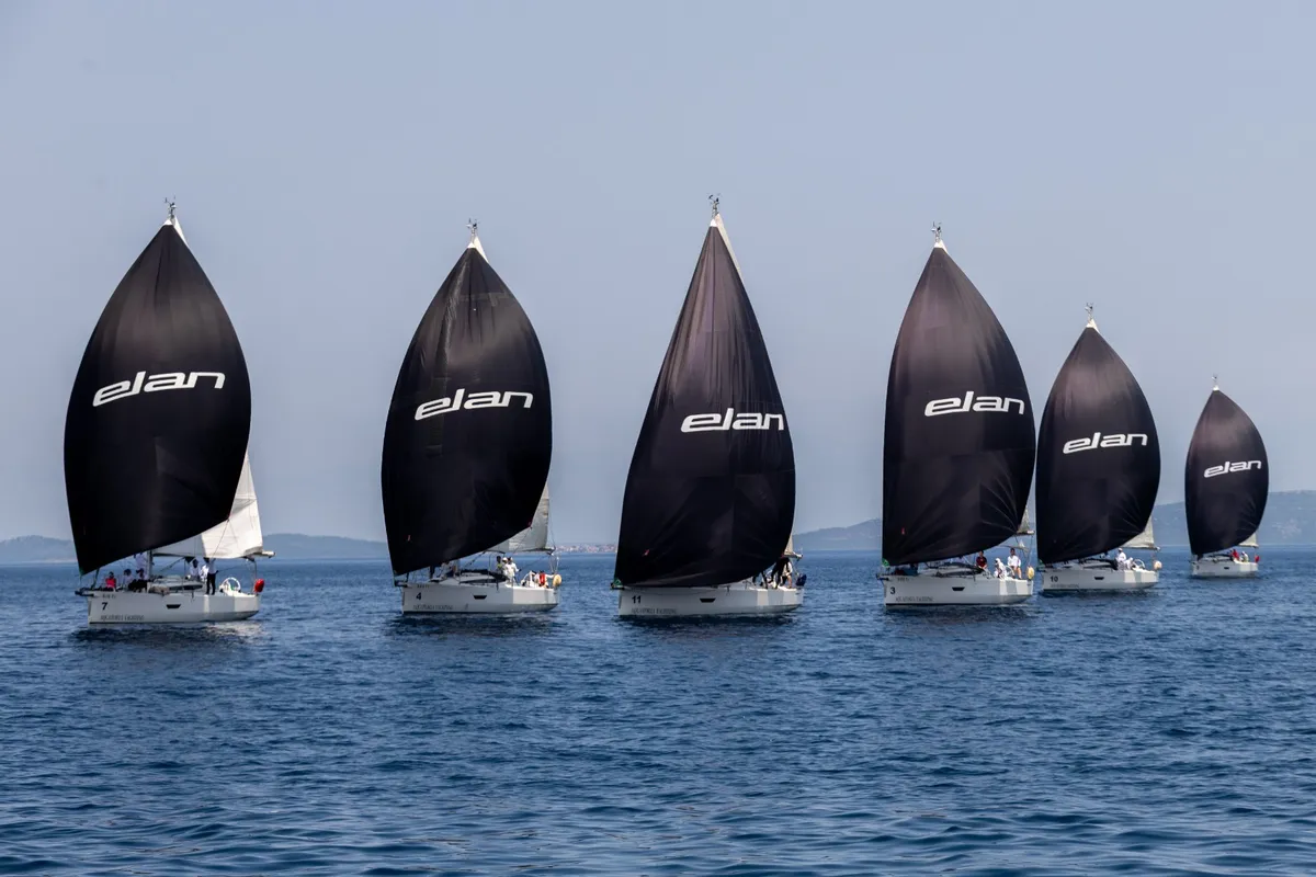 Exterior view of Alisa, a Elan E4 sailboat at Betina, Croatia