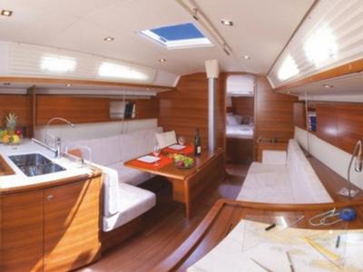 Salon of Ino, a AD Boats Salona 41 sailboat at Marmaris, Turkey