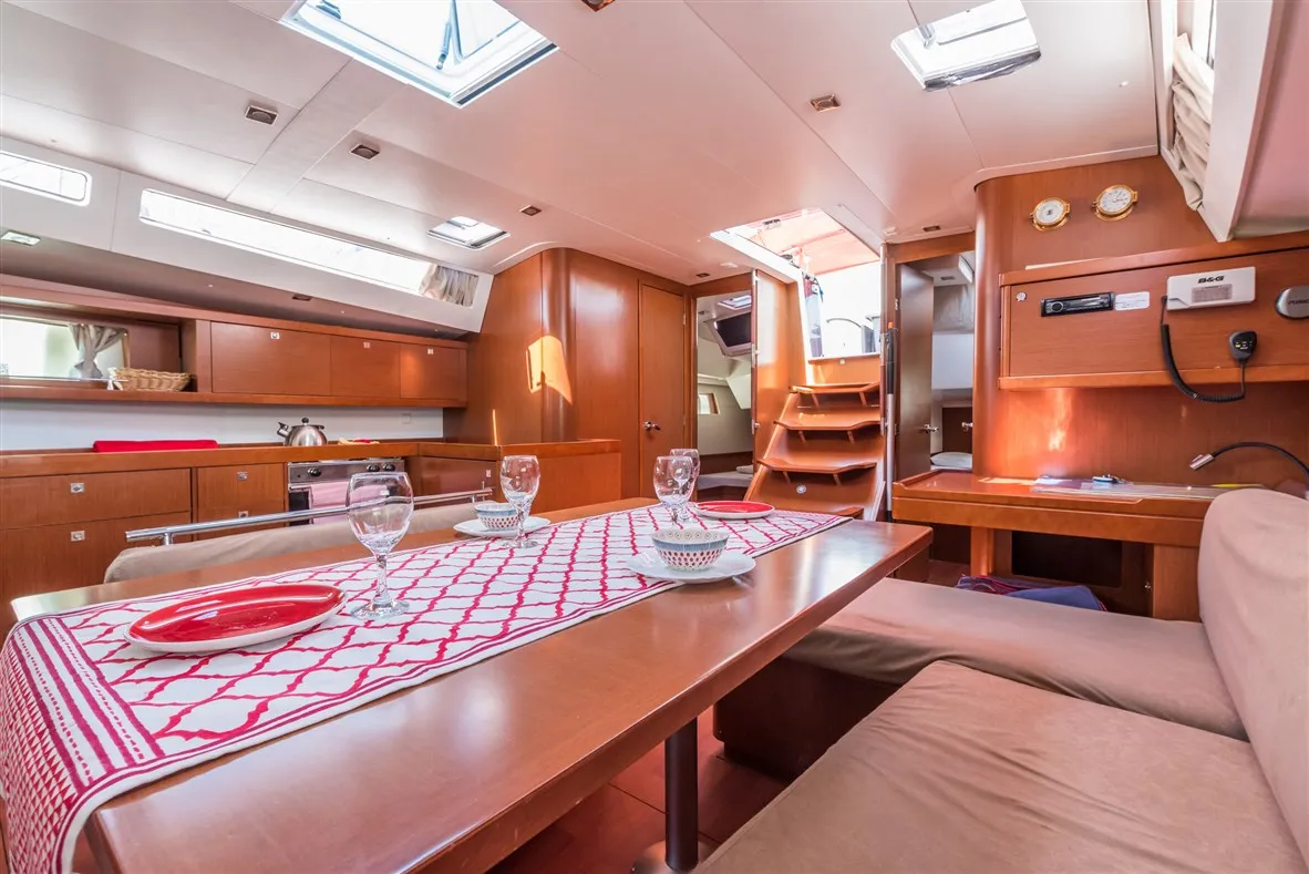 Galley of Ultra Dubrovnik, a Beneteau Oceanis 48 sailboat at Općina Medulin, Croatia