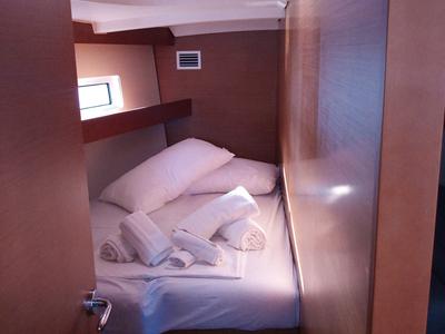 Cabin on Maryann, a Jeanneau Sun Odyssey 440 sailboat at Cannigione, Italy
