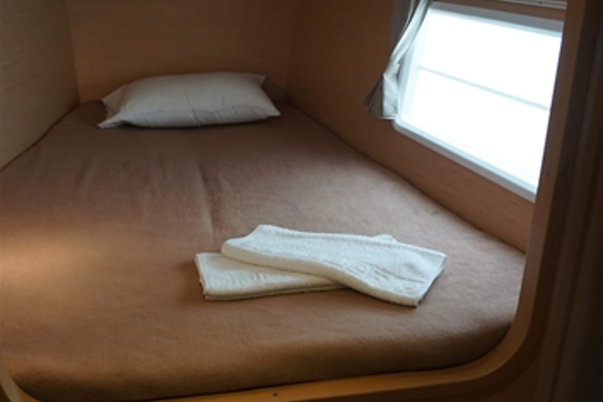 Cabin on Dido, a Lagoon 380 S2 catamaran at Kontokali, Greece