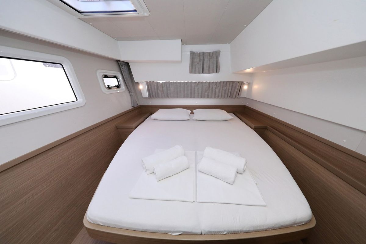 Cabin on Zara, a Lagoon 42 catamaran at Općina Sukošan, Croatia