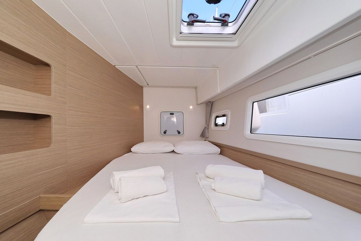 Cabin on Zara, a Lagoon 42 catamaran at Općina Sukošan, Croatia