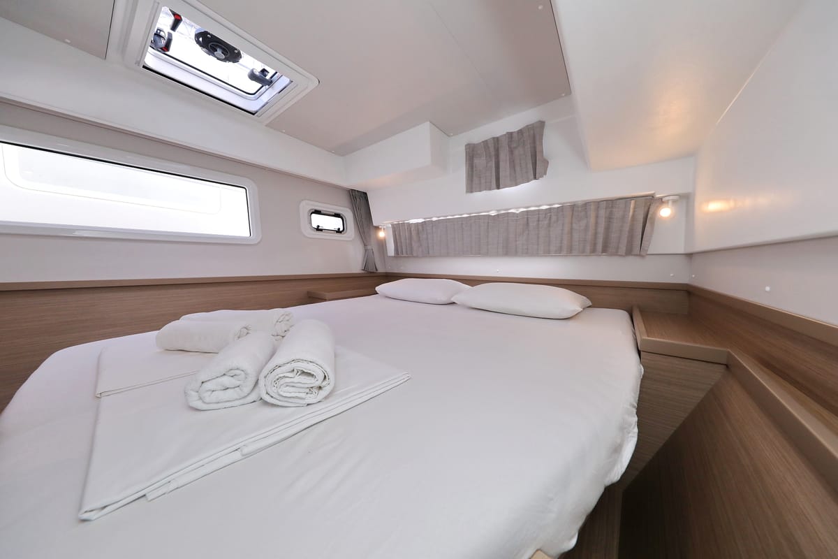 Cabin on Zara, a Lagoon 42 catamaran at Općina Sukošan, Croatia
