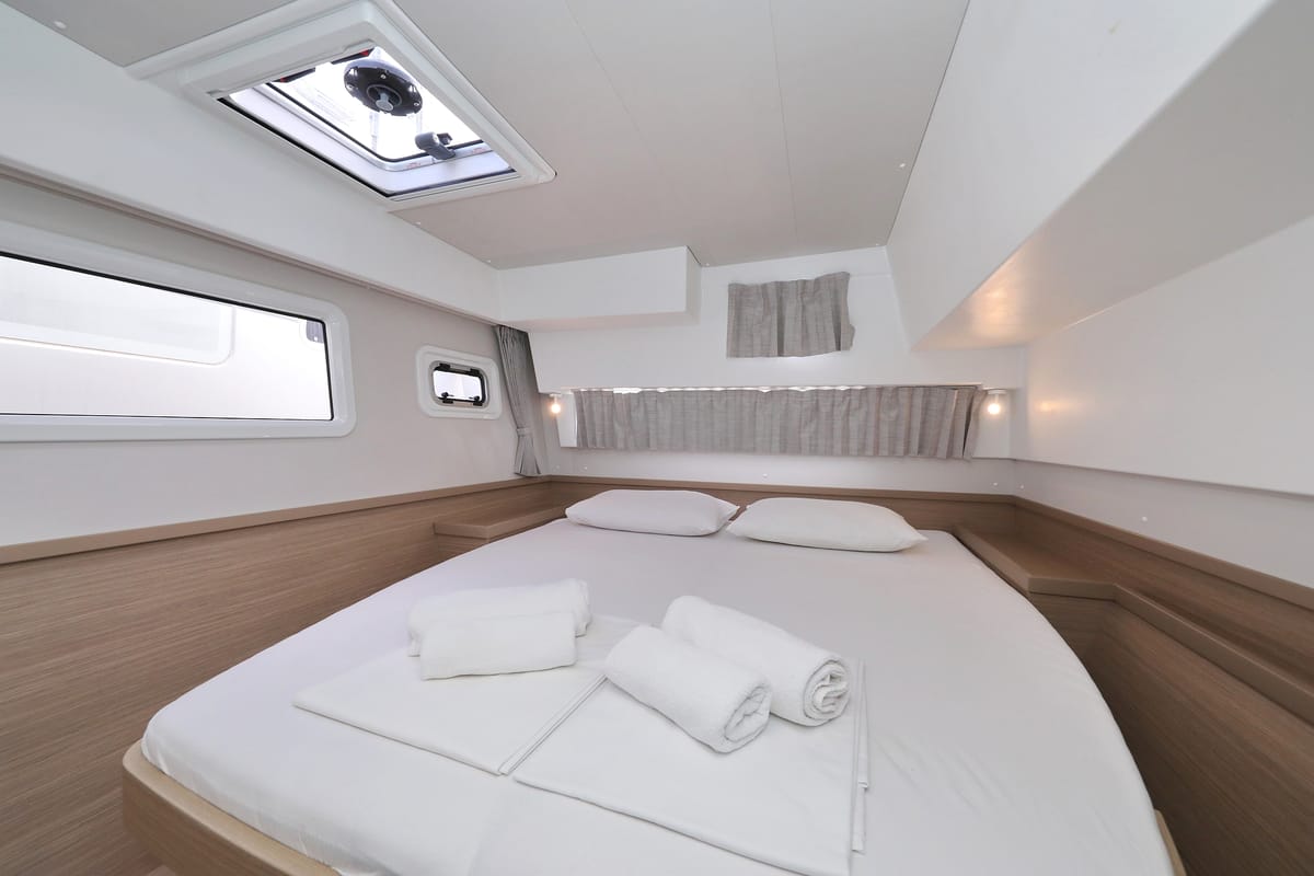 Cabin on Zara, a Lagoon 42 catamaran at Općina Sukošan, Croatia