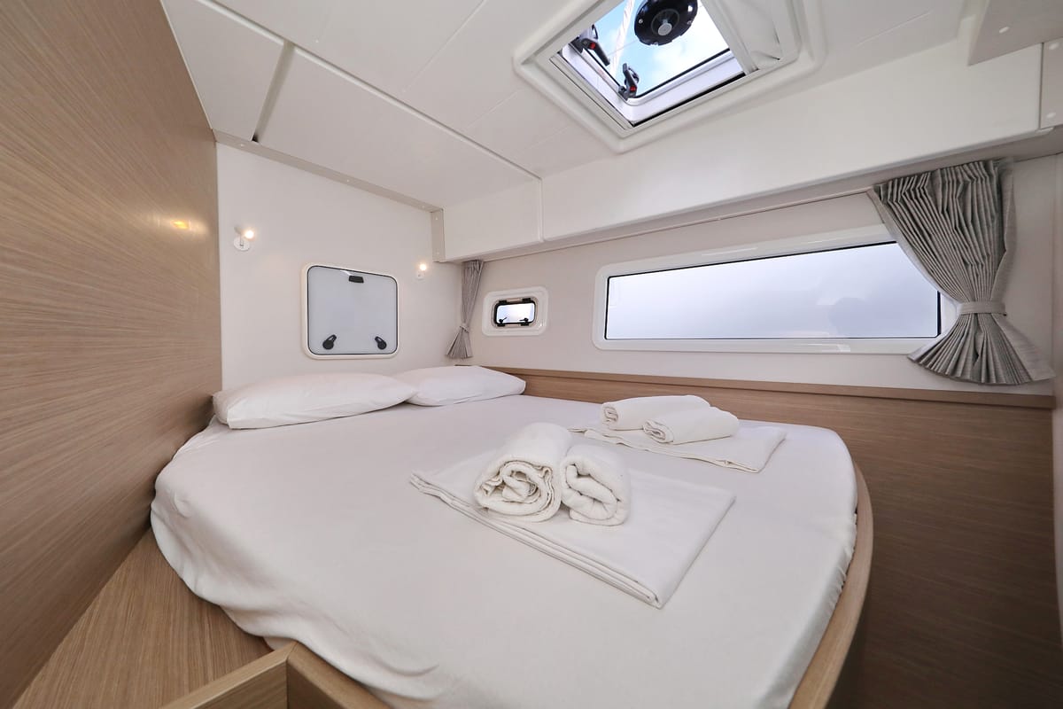 Cabin on Zara, a Lagoon 42 catamaran at Općina Sukošan, Croatia