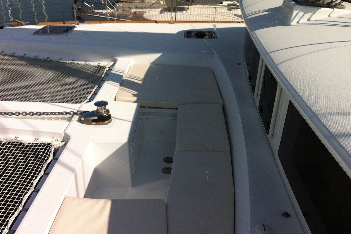 Deck of Bevanda, a Lagoon 450 catamaran at Općina Medulin, Croatia