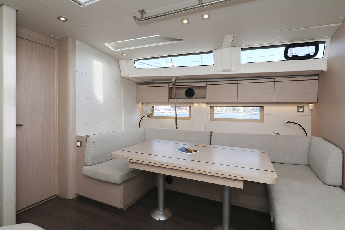 Salon of Jupiter, a Beneteau Oceanis 51.1 sailboat at Grad Biograd na Moru, Croatia
