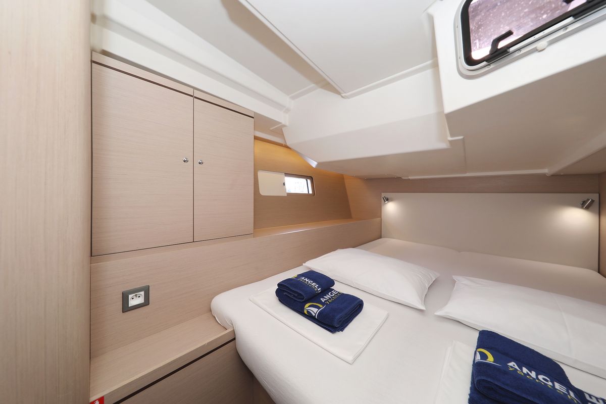 Exterior view of Jupiter, a Beneteau Oceanis 51.1 sailboat at Grad Biograd na Moru, Croatia