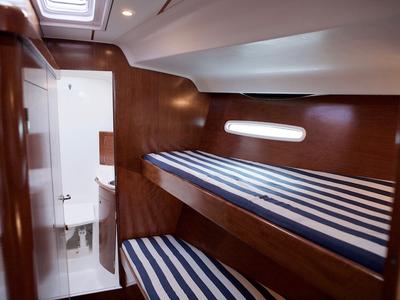 Cabin on Mosca, a Beneteau First 47.7 sailboat at Općina Pakoštane, Croatia