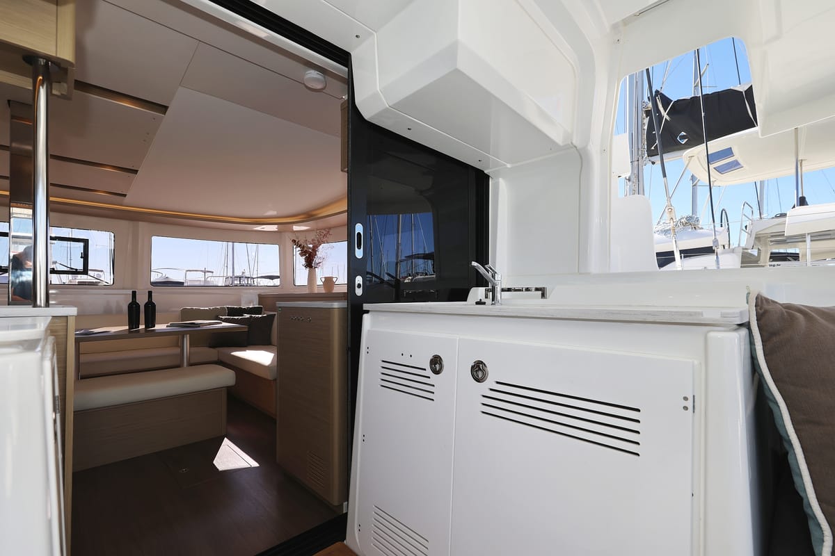 Galley of Guilty Pleasure, a Lagoon 46 catamaran at Općina Sukošan, Croatia