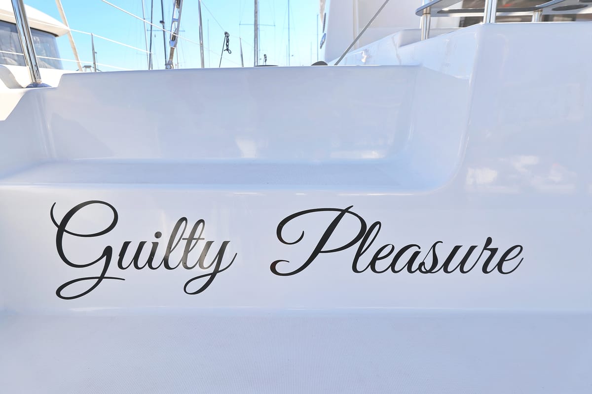 Guilty Pleasure, a Lagoon 46 catamaran at Općina Sukošan, Croatia