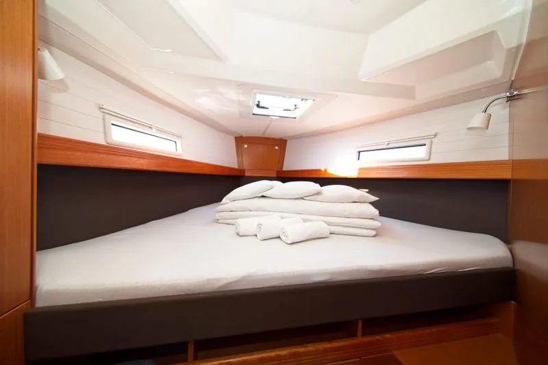 Cabin on MH 74, a Bavaria Cruiser 41 sailboat at Murter, Croatia