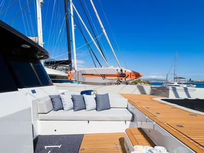 Deck of n + 1, a Sunreef Yachts Sunreef 70 catamaran at Grad Kaštela, Croatia