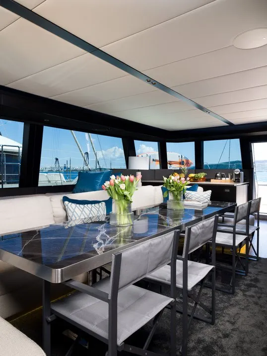 Salon of n + 1, a Sunreef Yachts Sunreef 70 catamaran at Grad Kaštela, Croatia