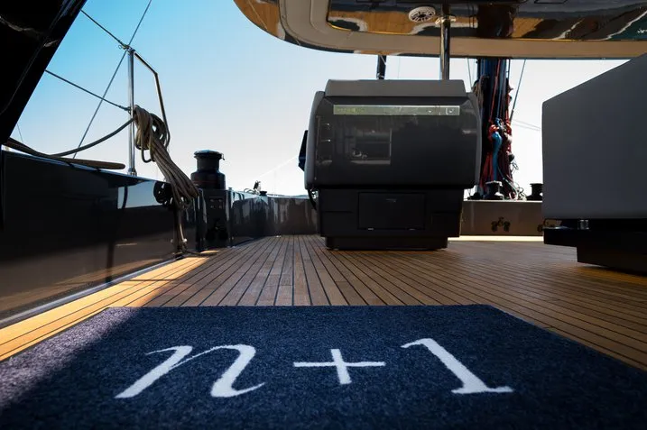 Cockpit of n + 1, a Sunreef Yachts Sunreef 70 catamaran at Grad Kaštela, Croatia