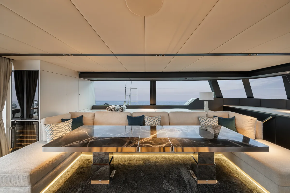 Salon of n + 1, a Sunreef Yachts Sunreef 70 catamaran at Grad Kaštela, Croatia