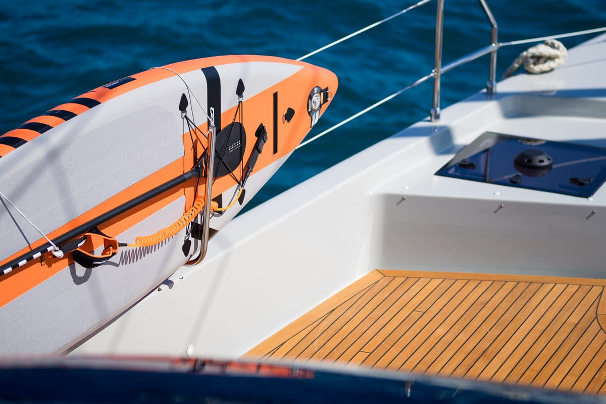 Deck of n + 1, a Sunreef Yachts Sunreef 70 catamaran at Grad Kaštela, Croatia