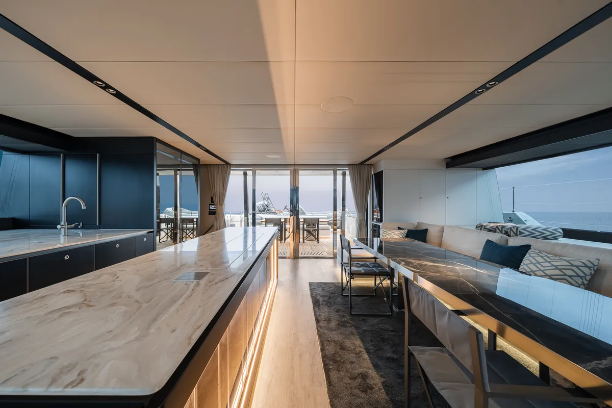 Galley of n + 1, a Sunreef Yachts Sunreef 70 catamaran at Grad Kaštela, Croatia