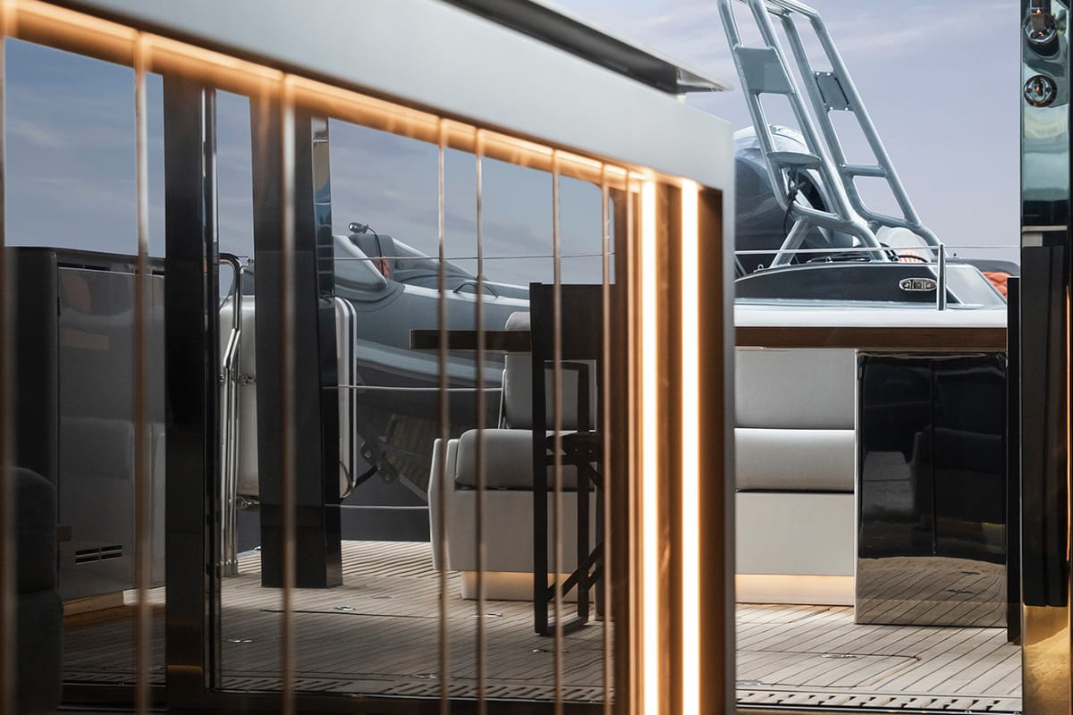 Deck of n + 1, a Sunreef Yachts Sunreef 70 catamaran at Grad Kaštela, Croatia