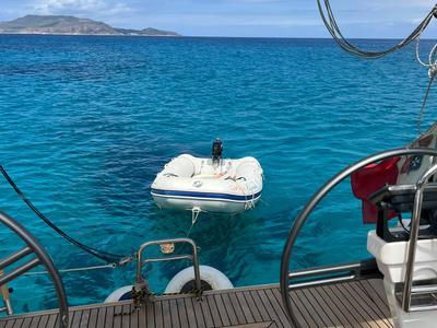 Deck of Carolina - cabin 2, a Elan 450 sailboat at Rodi Garganico, Italy