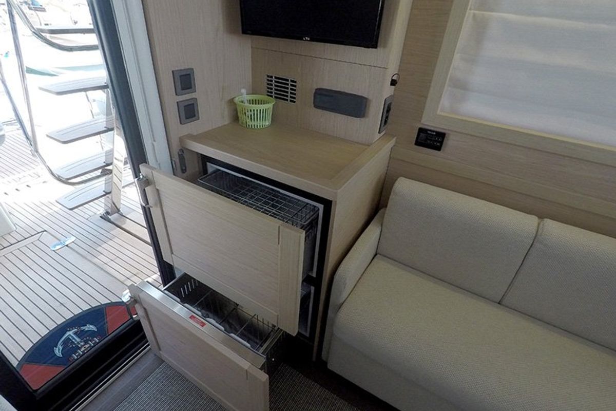 Galley of Ocean Dreamer, a Beneteau Swift Trawler 47 yacht at Grad Šibenik, Croatia