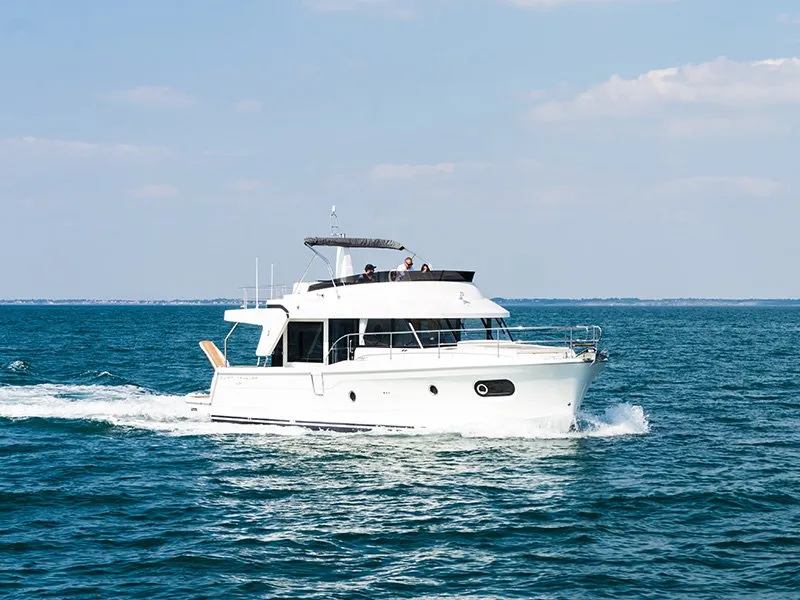 Exterior view of Ocean Dreamer, a Beneteau Swift Trawler 47 yacht at Grad Šibenik, Croatia