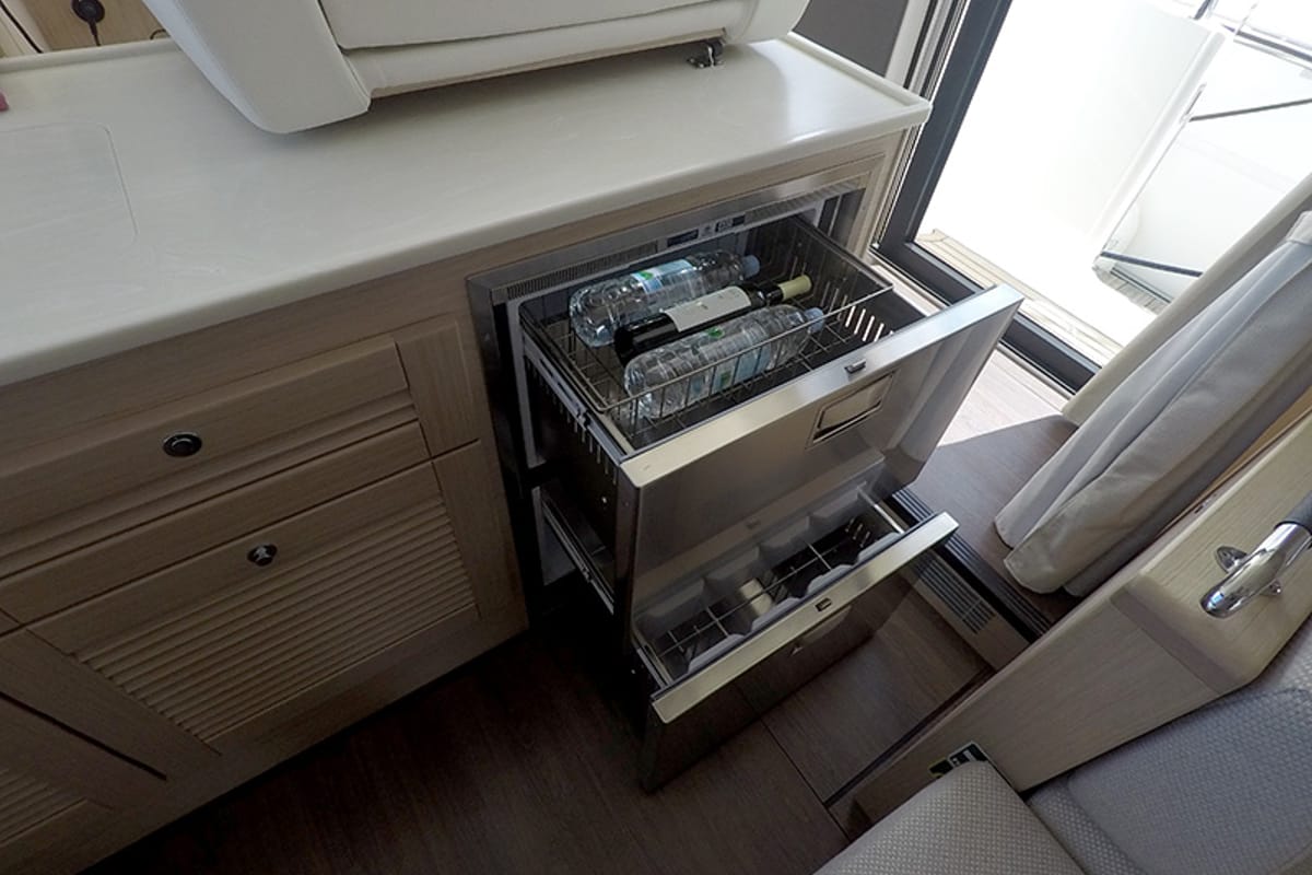 Galley of Ocean Dreamer, a Beneteau Swift Trawler 47 yacht at Grad Šibenik, Croatia