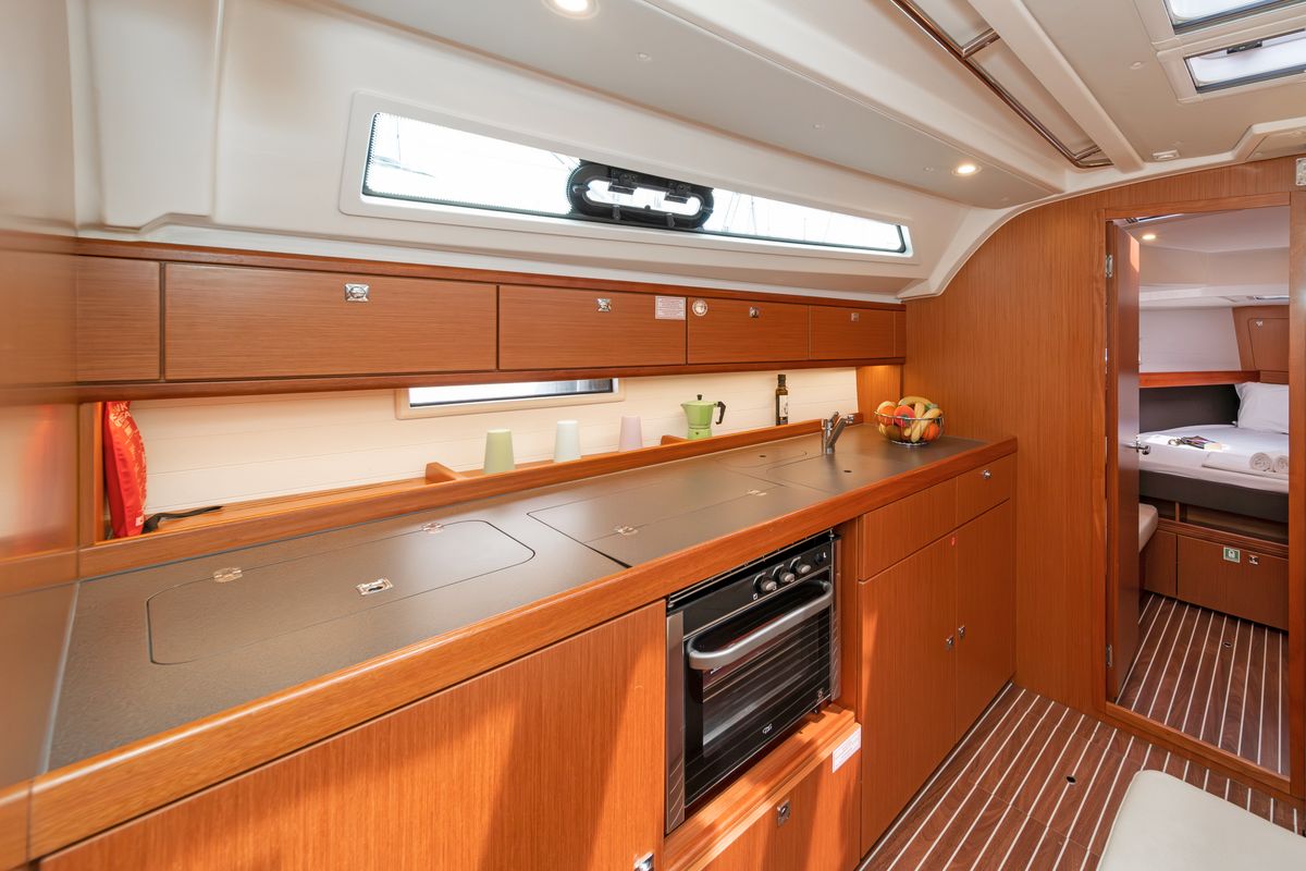Galley of Laertis, a Bavaria Cruiser 41 sailboat at Volos Municipality, Greece