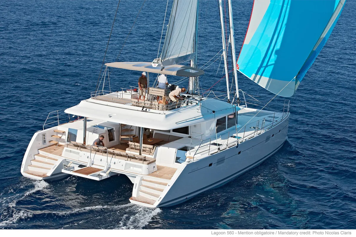 Lagoon 560 2011, a Lagoon Lagoon 560 catamaran at Athens, Greece