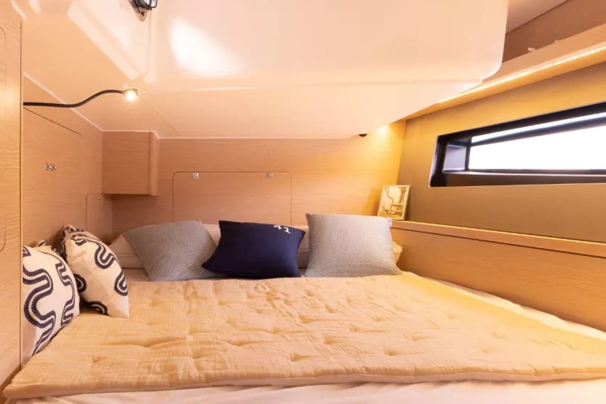 Cabin on Sunsail 41.3 Premium Plus, a Dufour 41 sailboat at Dubrovnik, Croatia