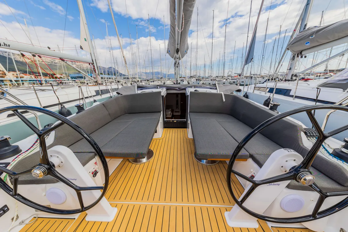 Spark, a Hanse Yachts Hanse 410 sailboat at Grad Šibenik, Croatia